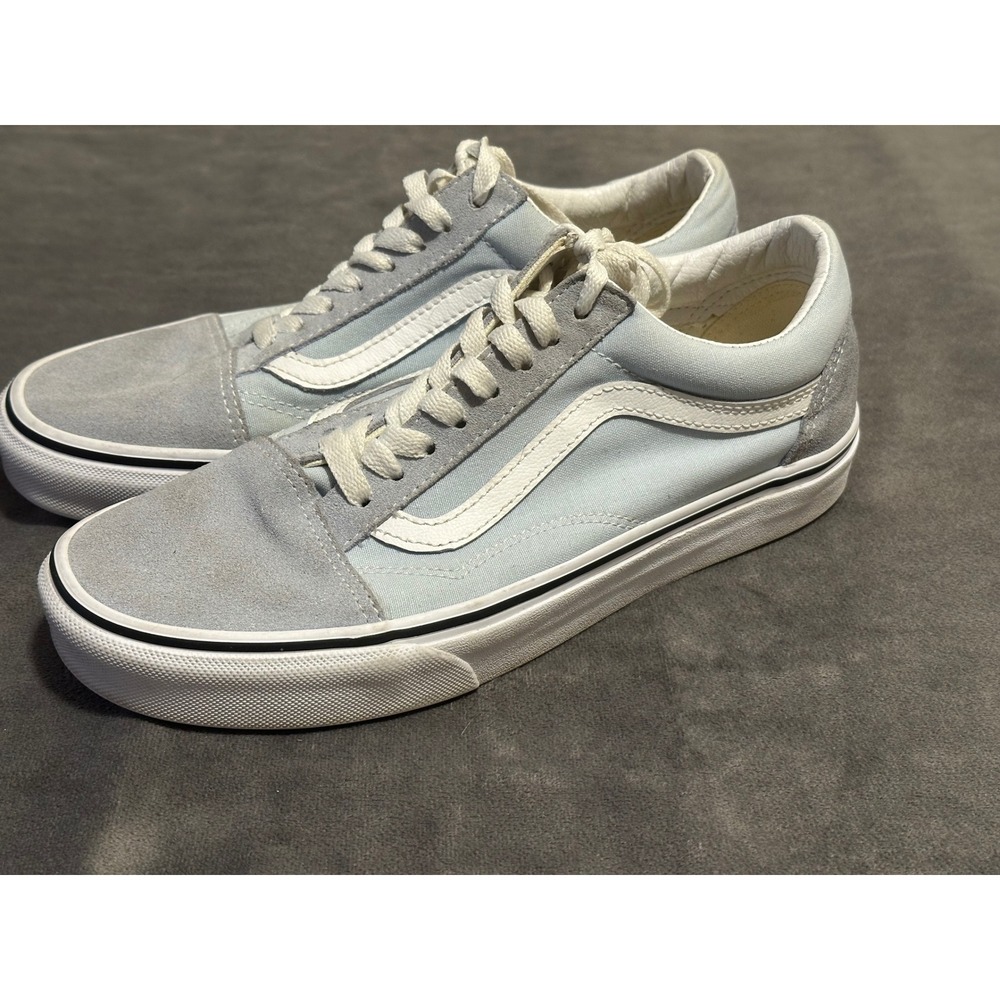 Vans Men's Old Skool Light Blue Size 7.5 Skater Sneakers